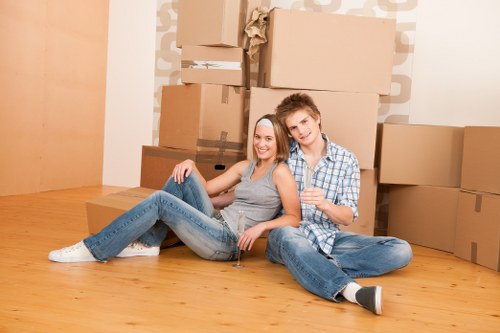 Man and van team helping with a residential move in Camden