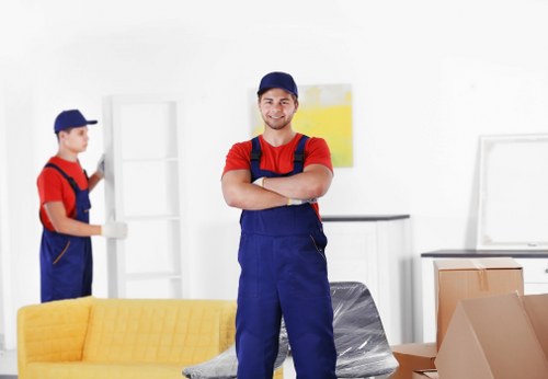 Loading furniture into a truck for a Camden flat relocation