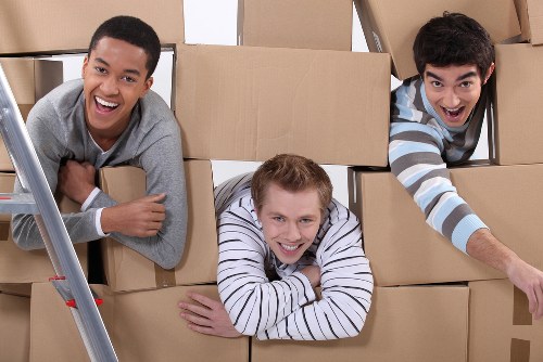 Packing and loading belongings for a Camden house move