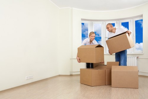 Camden property access and van loading for a local move