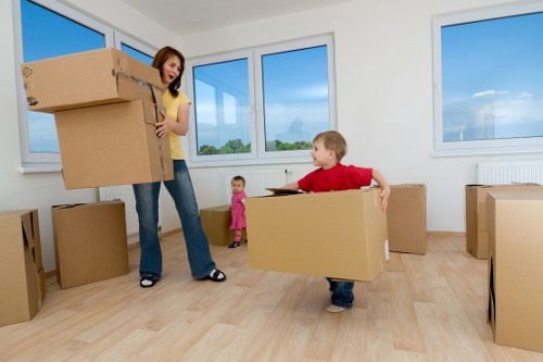 Risk assessment being carried out before a man and van move in Camden