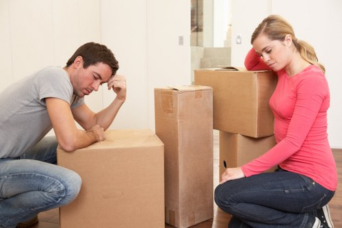 Removal van loaded for a Camden home move