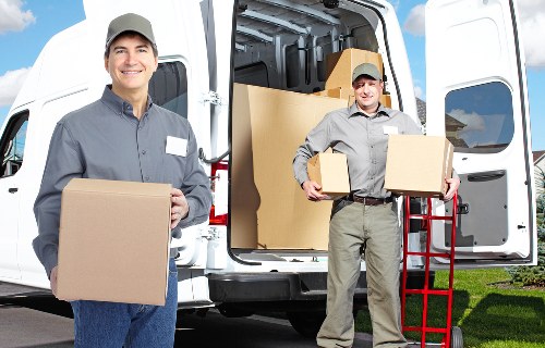 Booking process for a Camden man with van service